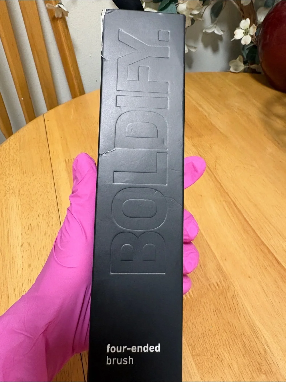 Boldify Four-Ended Hairline Powder Brush, brand new in DAMAGED BOX, full Sz $30